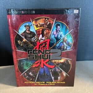 Feng Shui 2 Action Movie Hard cover book Roleplaying by Robin D. Laws kick butt